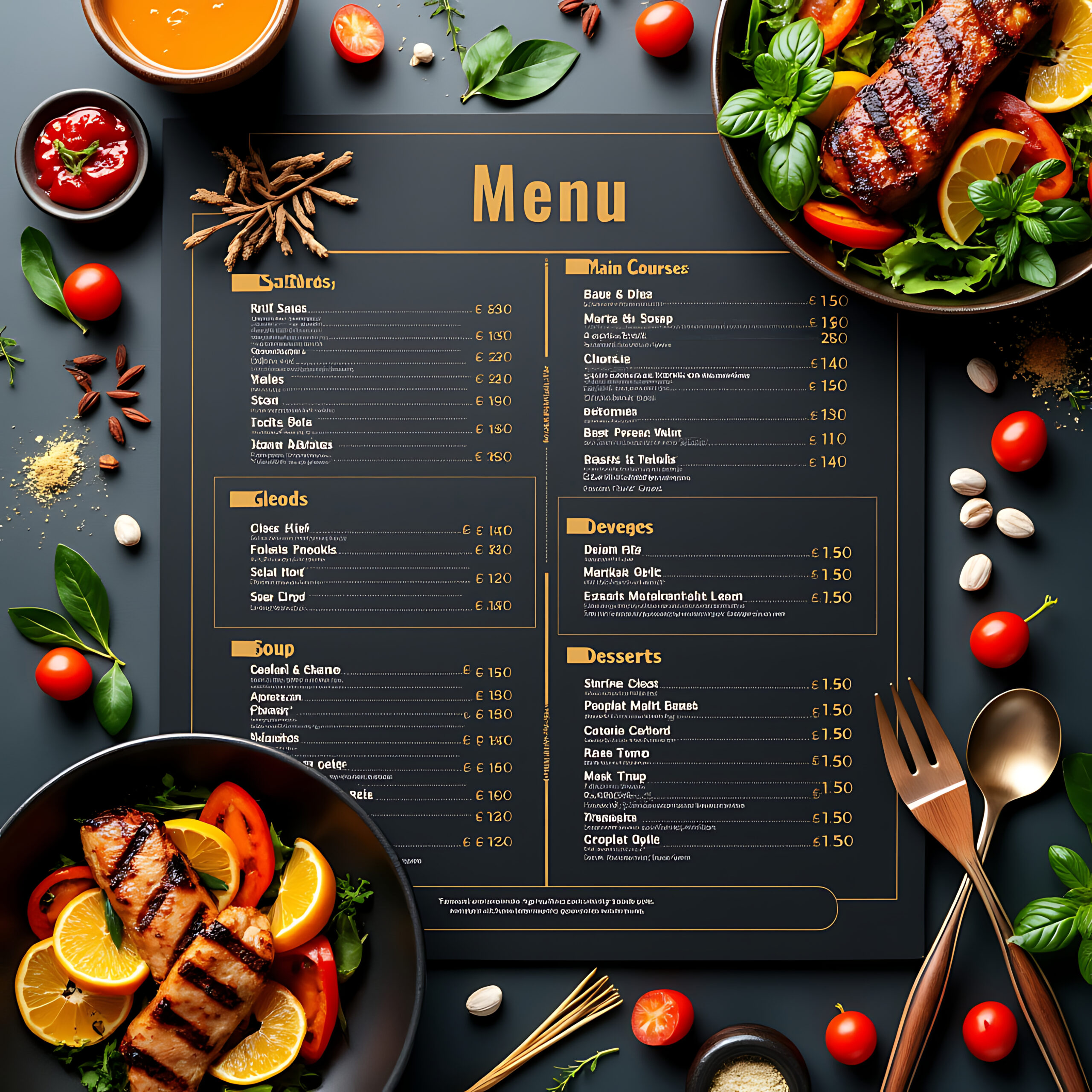 Menu Variety scaled